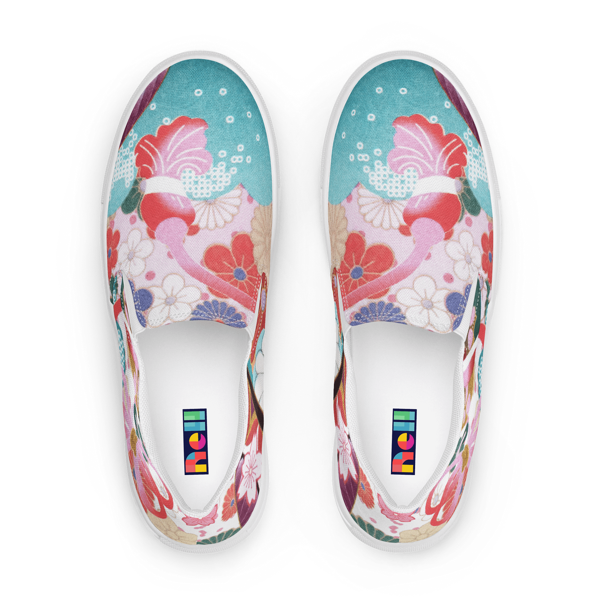 Floral Harmony Women's Slip-On Canvas Shoes product image (1)