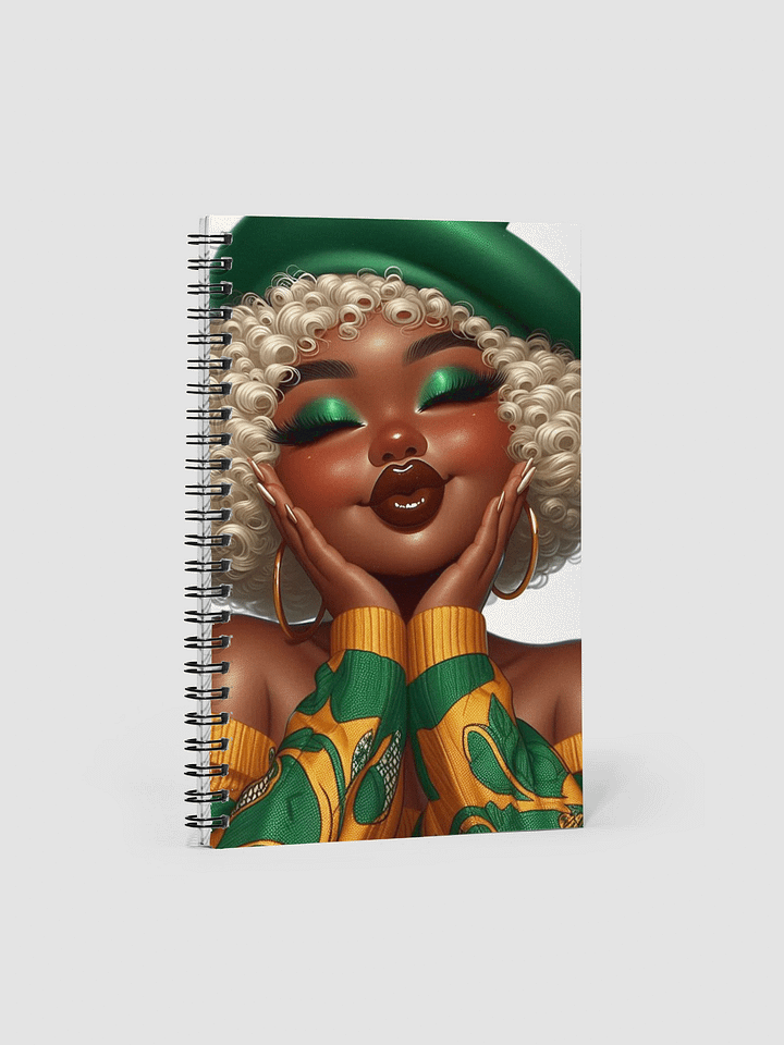 Vibrant Black Woman Spiral Notebook product image (1)