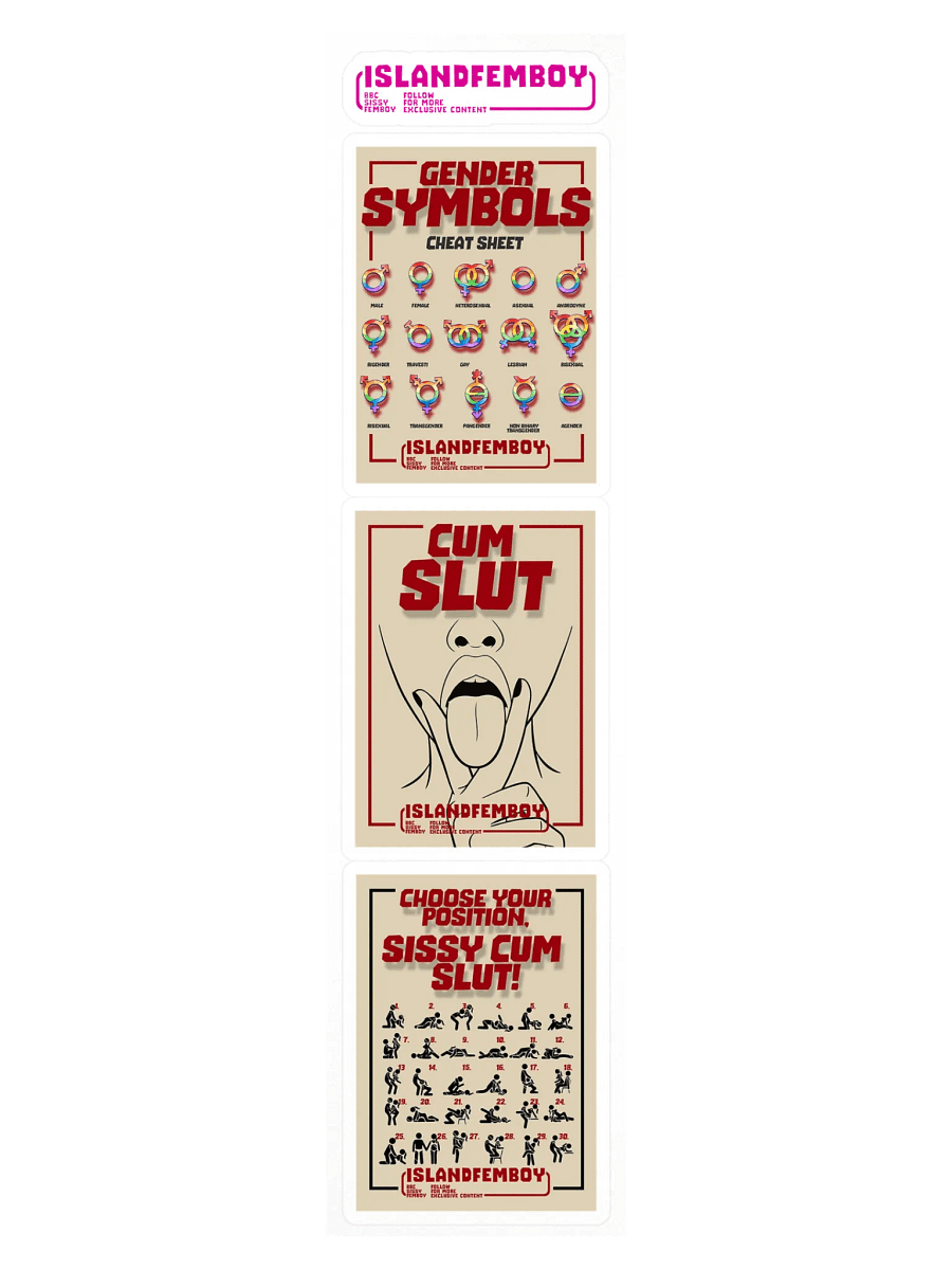 ISLANDFEMBOY : Sissy Sticker Pack : Femboy : Twink product image (4)