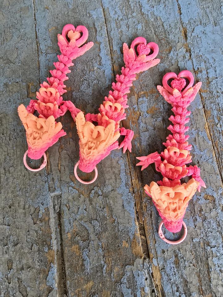Small Pink Ombre Heart Dragon 🐑 product image (2)