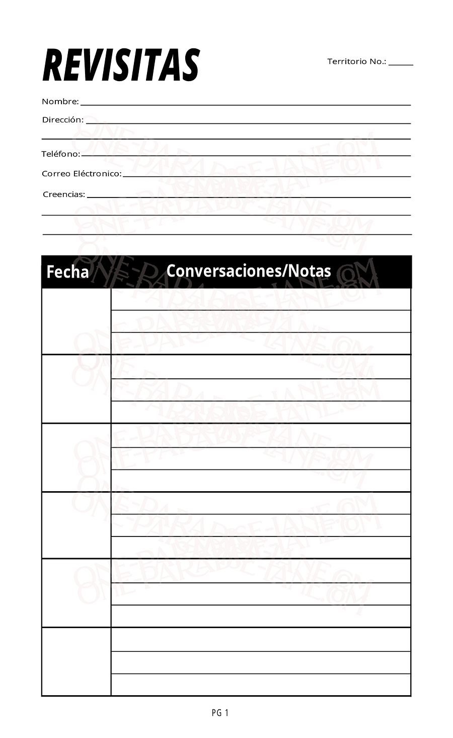 Mi Libro de Casa en Casa y Revisitas | 2025 | Libro Digital product image (4)