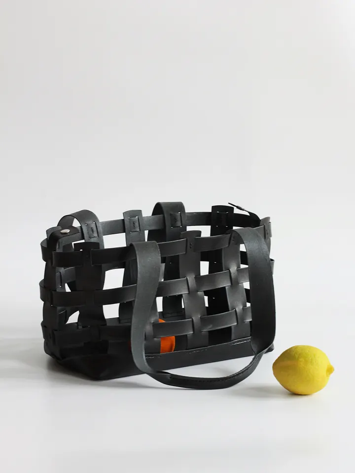 Vegetable Tanned Leather Caged Tote Bag - Large product image (2)