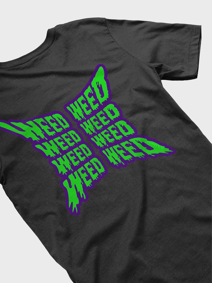 Weed Butterfly Black T-Shirt, Stoner Style 420 Tee, Cannabis Clothing product image (1)
