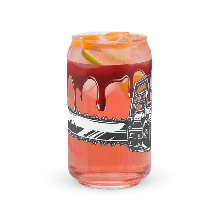 Chainsaw Scare! Glass Can Cup product image (37)