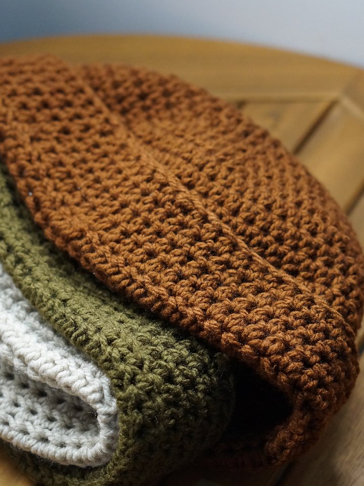 Fisherman beanie half double crochet pdf pattern product image (1)