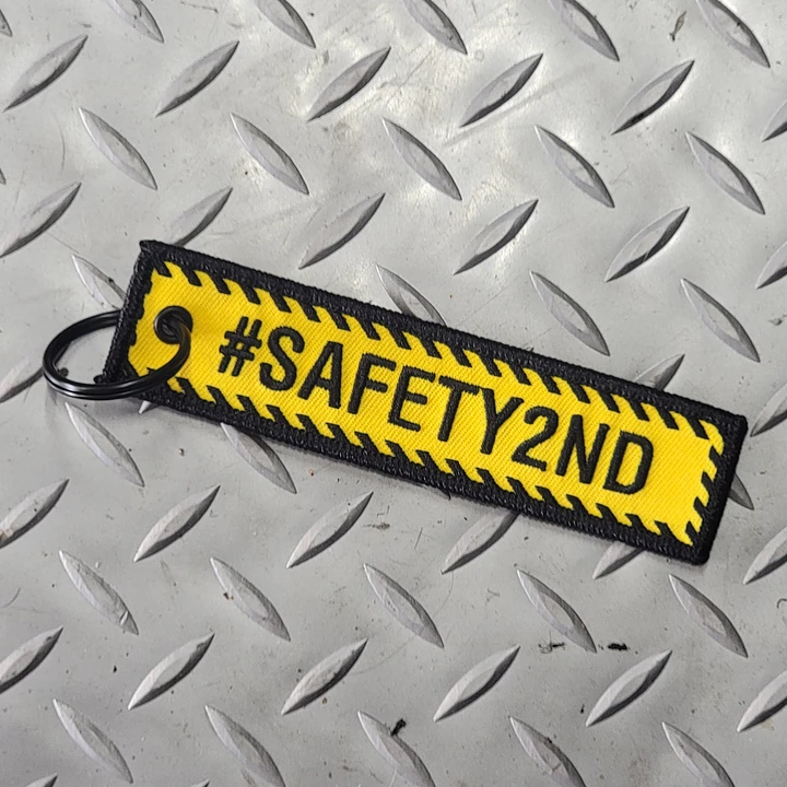 Safety2nd Yellow Key Tag - 5 inch Embroidered product image (1)