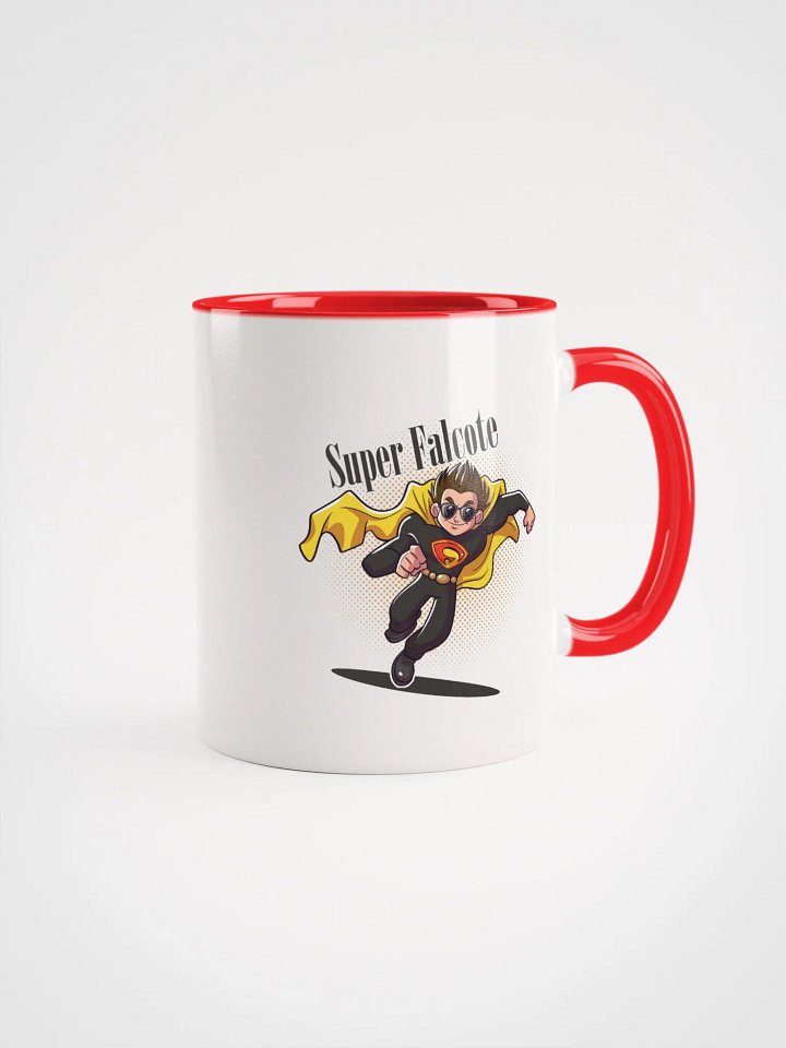 CANECA VERMELHA BRANCA FALCOTE CORRENDO COM LOGO product image (2)