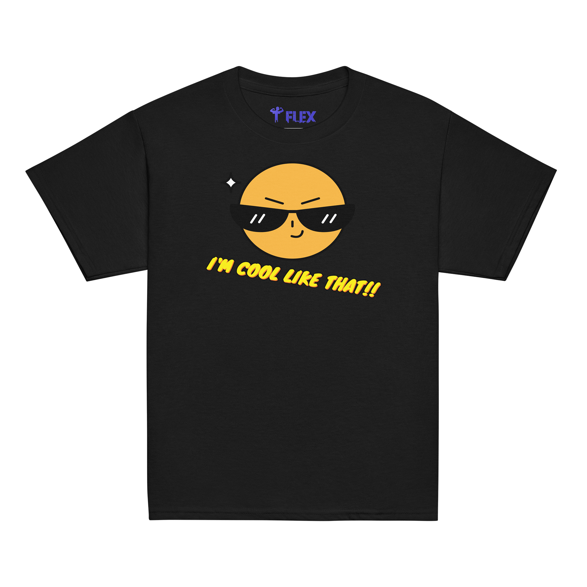 Confident Cool Kids Cartoon Face T-Shirt product image (1)