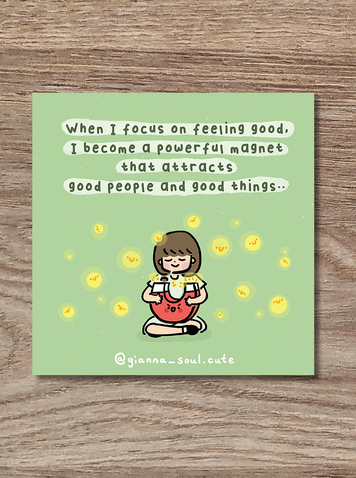 A magnet for good things | Positivity Greetings Card product image (3)