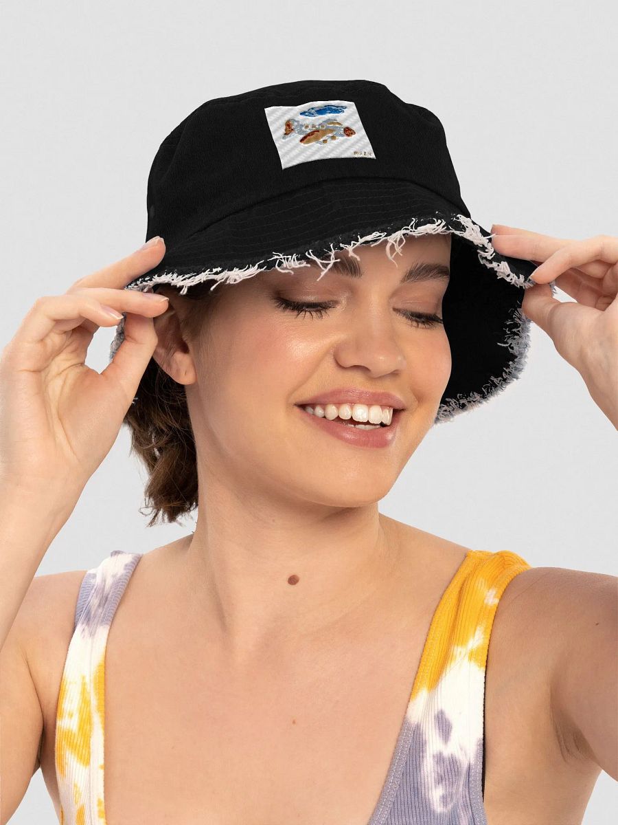 Kid Airplane (Capstone Distressed Denim Bucket Hat) product image (17)