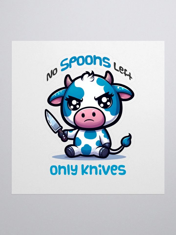 No Spoons Sticker product image (2)