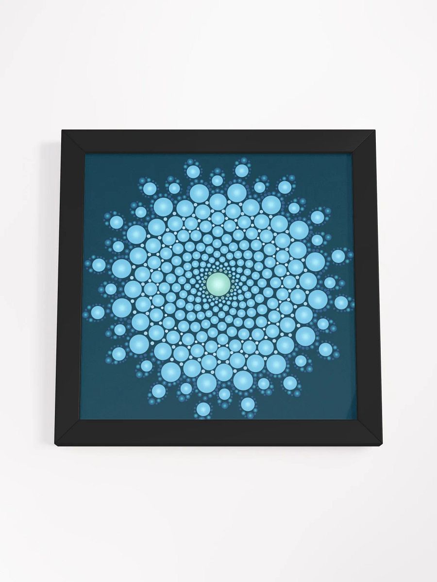 Blue Dot Mandala Framed High-Quality Matte Poster product image (16)