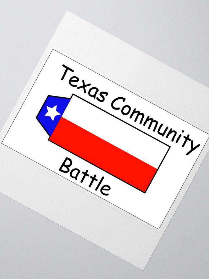 Texas Community Battle Banner Stickers product image (2)