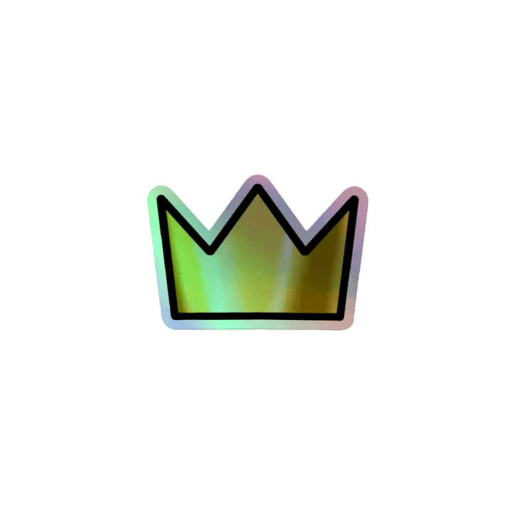 Holographic Coom Crown Sticker product image (1)