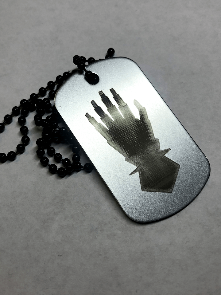 IRON - Engraved Dog Tag Pendant Necklace product image (2)