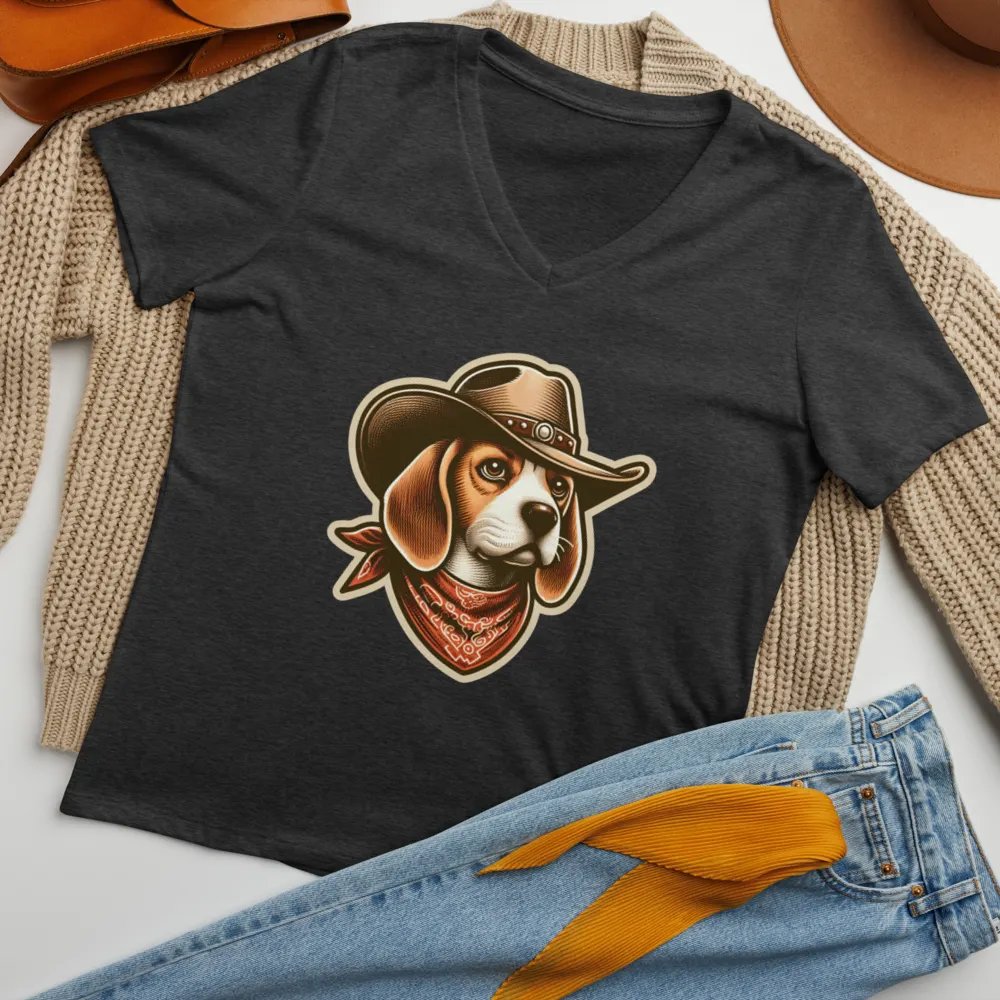Cowboy Beagle - V-neck product image (34)