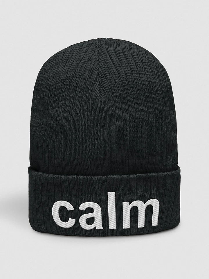 calm Embroidered Beanie product image (1)