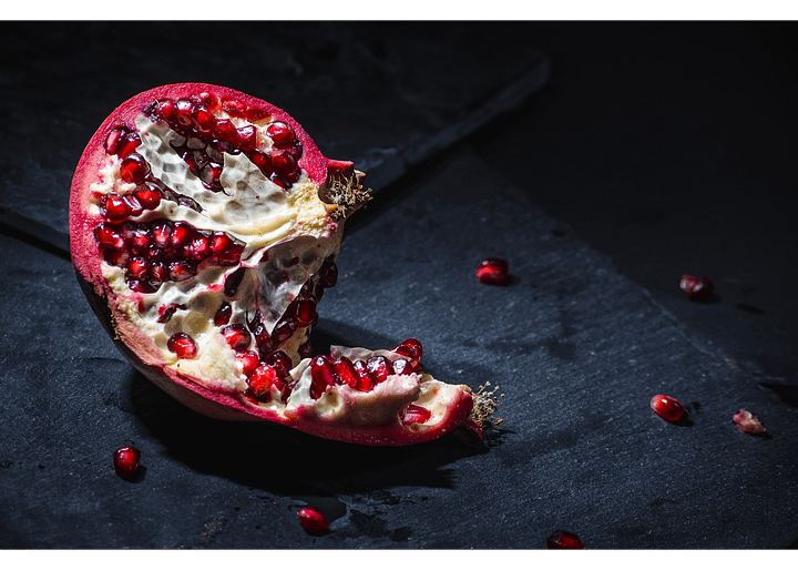 Pomegranate on Slate still-life - Print product image (1)