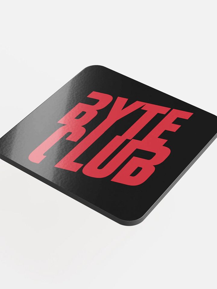 Byte Club Glossed Cork Coaster product image (1)