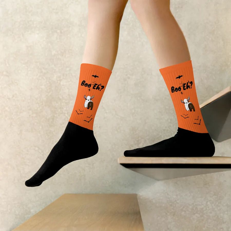Spoopy Mountie Moose Socks! product image (9)