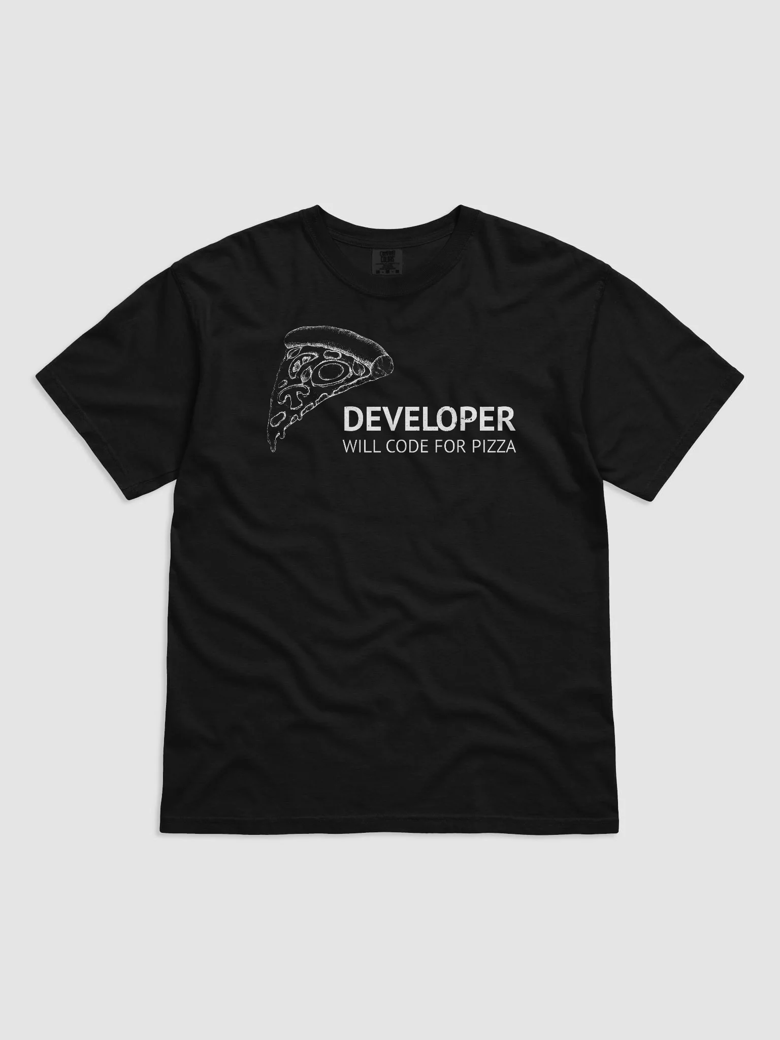 "Fueled by Pizza & Code" T-Shirt – The Dev Diet, Simplified product image (4)