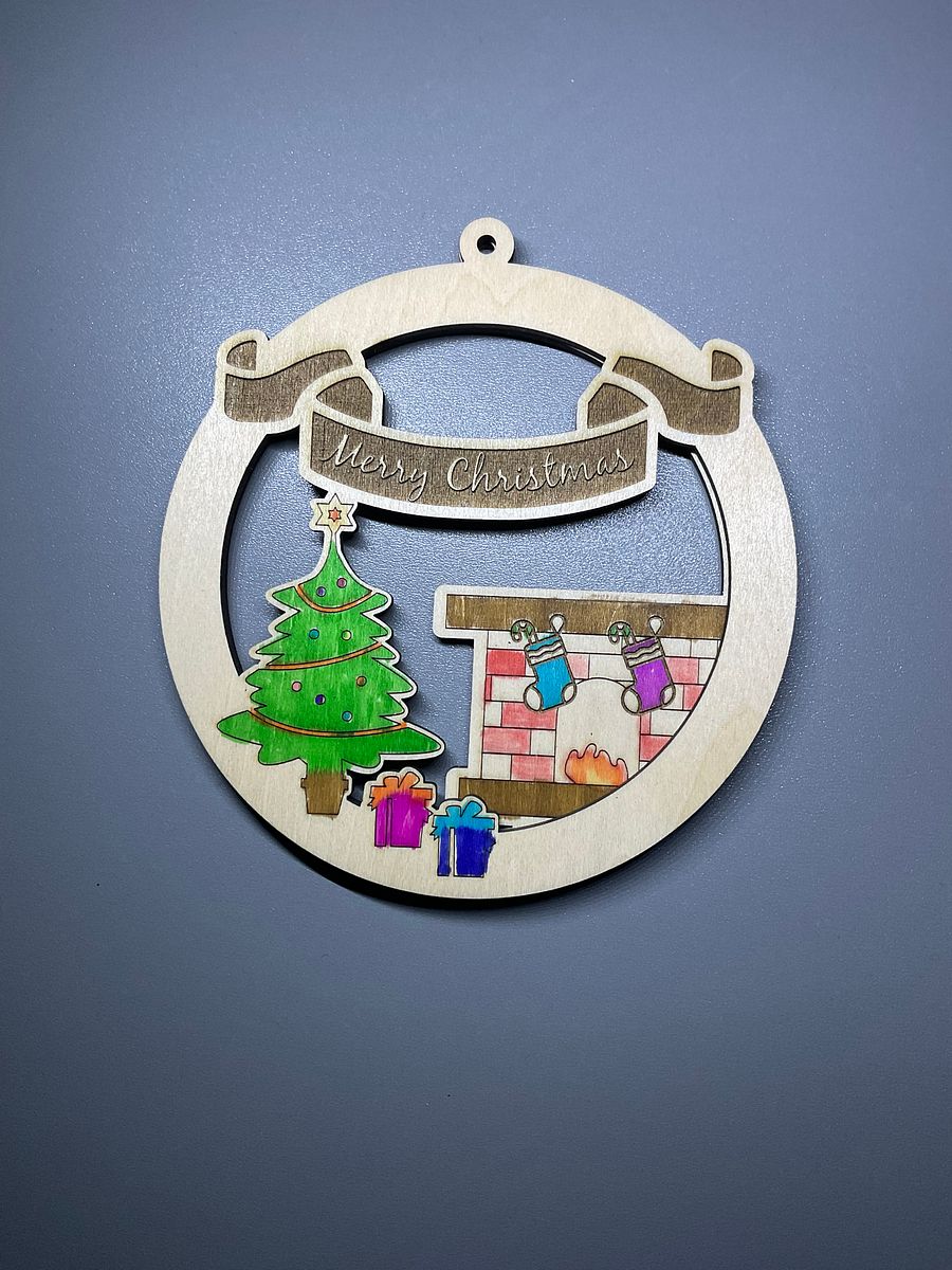 Christmas by the Fireplace Ornament product image (2)
