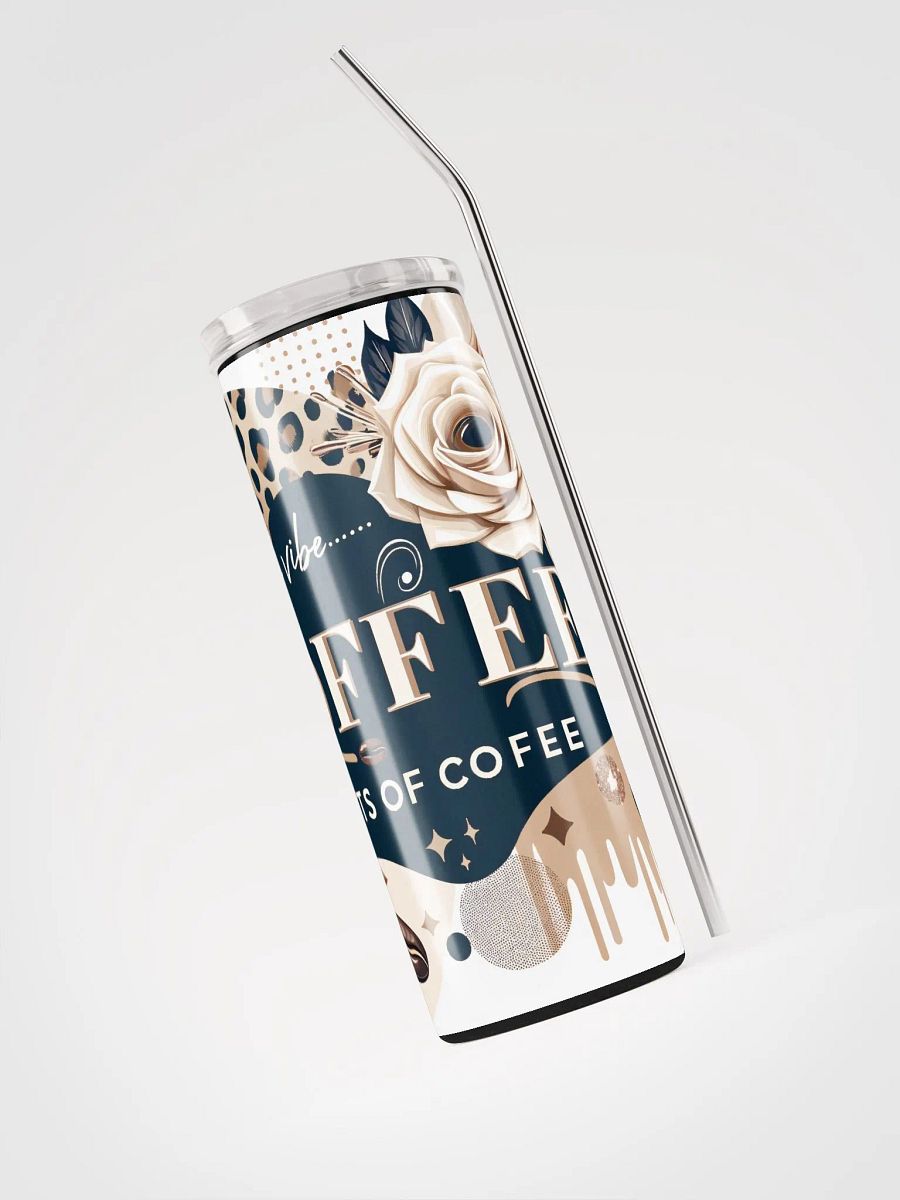 Vibing with Coffee Stainless Steel Tumbler product image (3)