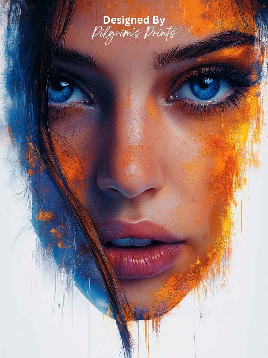 Gaze of Ember and Ice - 9x12 product image (1)