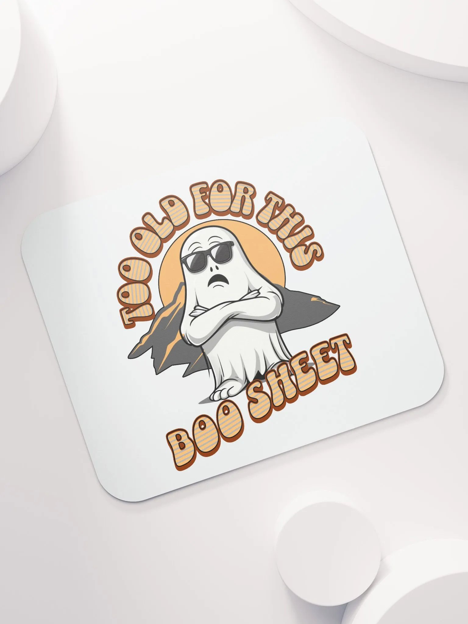 Too Old For This Boo Sheet Ghostly Sunset Mouse Pad product image (5)