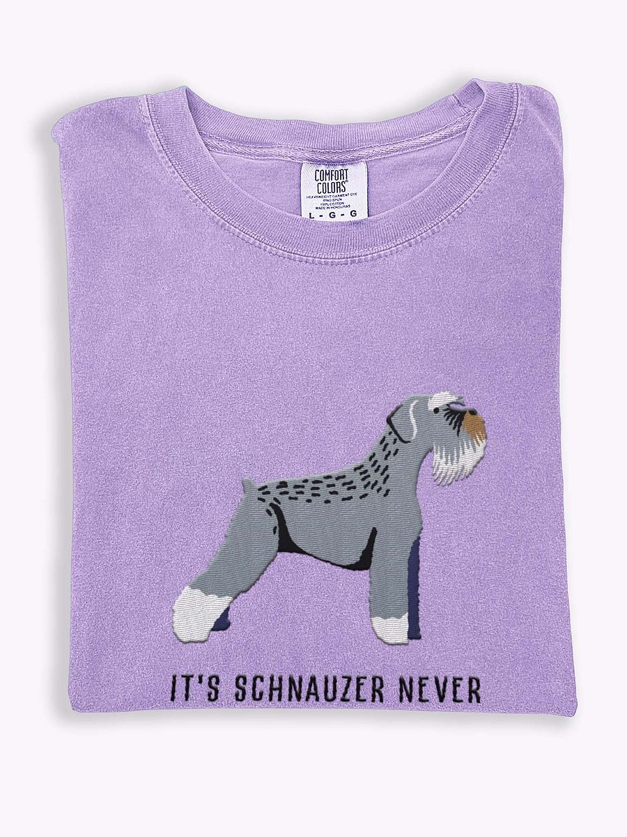 It's Schnauzer Never T-Shirt(Embroidered) of a Schnauzer product image (1)