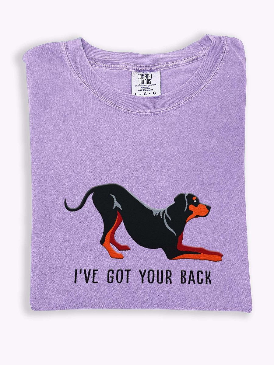 I've Got Your Back T-Shirt(Embroidered) of a Rhodesian Ridgeback(Black & Tan) product image (1)
