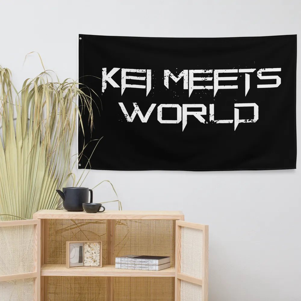 Kei Meets World Wall Flag product image (7)