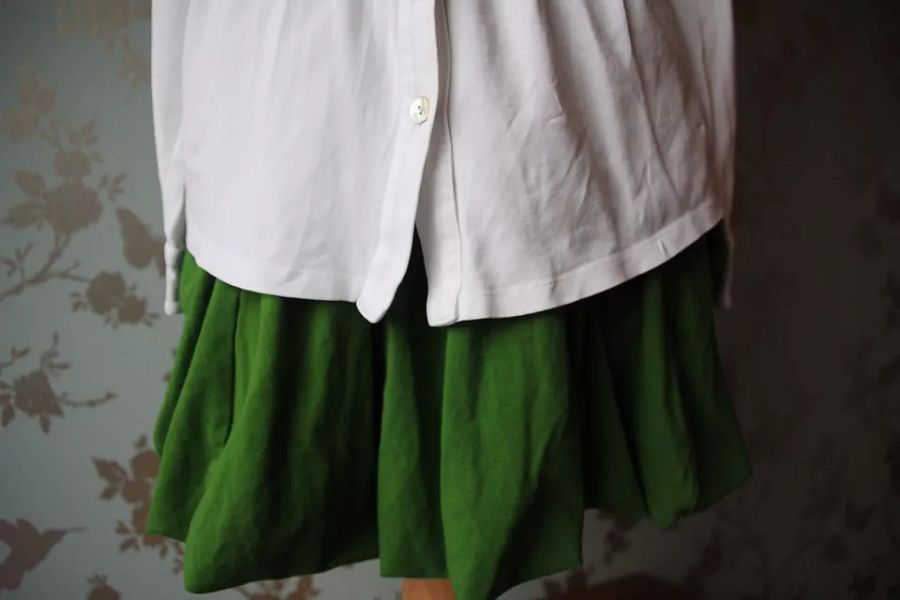 SALE Jottum skirt + longsleeve green sz 140/146/152 - 10/11/12 yrs excel vintage product image (3)