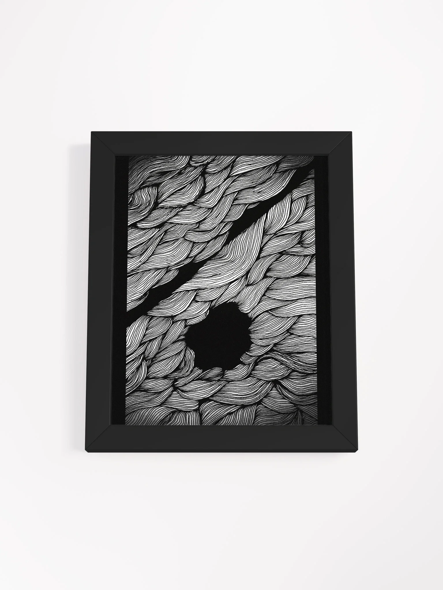 Intricate Monochrome Weave Poster product image (1)