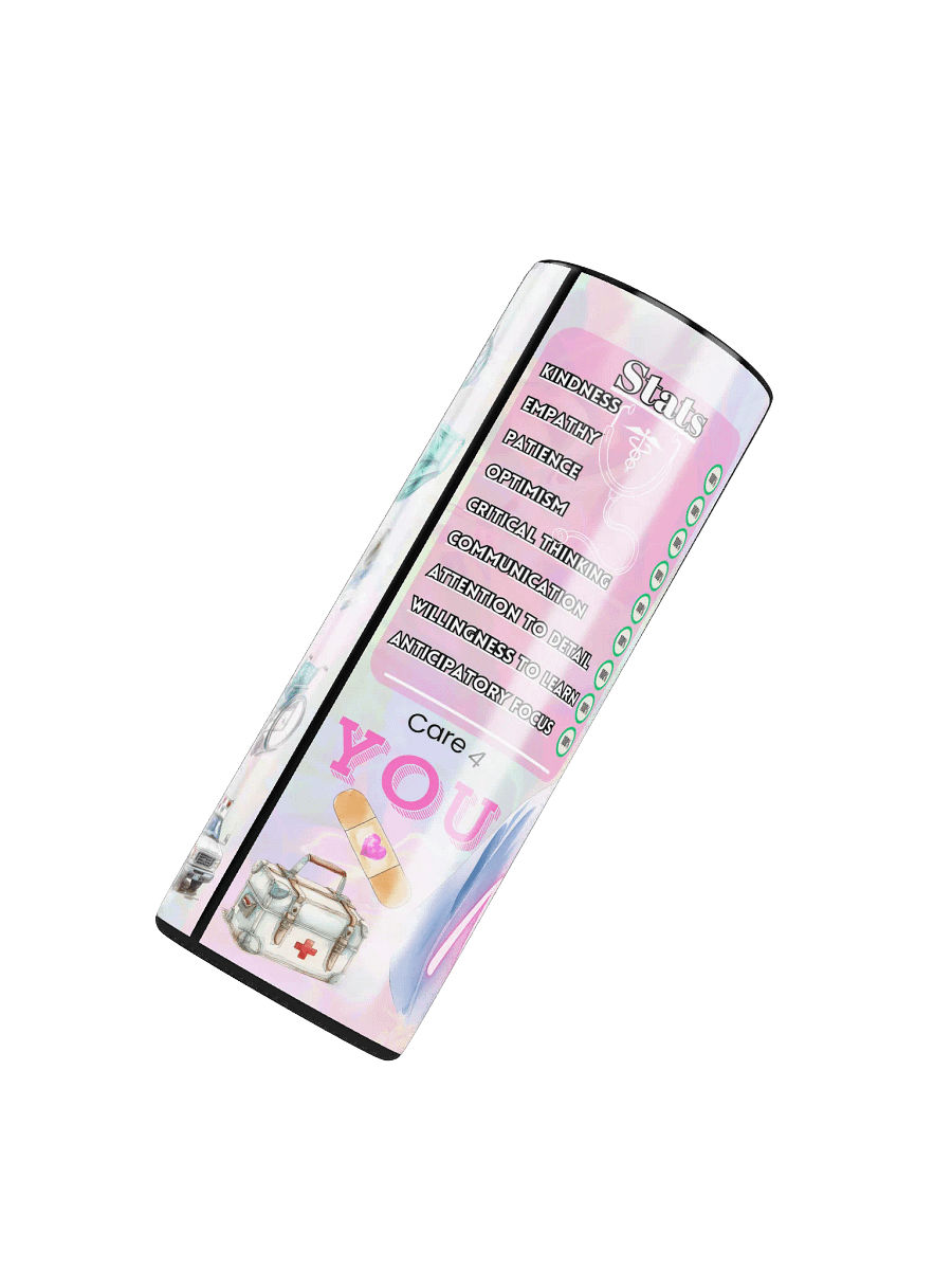Nurse 20 oz Skinny Stainless Steel Tumbler product image (5)