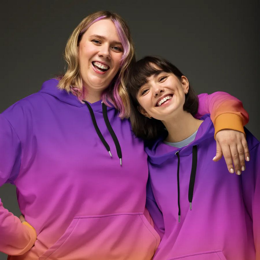 Sunset Gradient Flag Wings Hoodie product image (3)