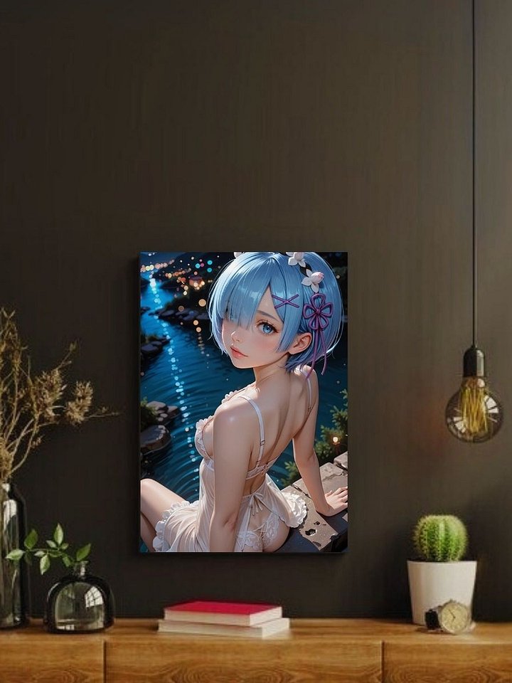 Re:Zero – Rem Moonlit Elegance – 8x10 Metal Print product image (2)