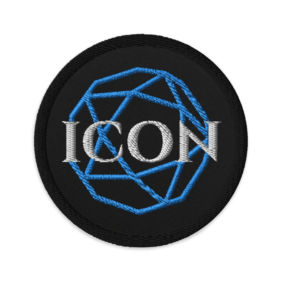 ICON D20 Embroidered Patch - Blue product image (1)