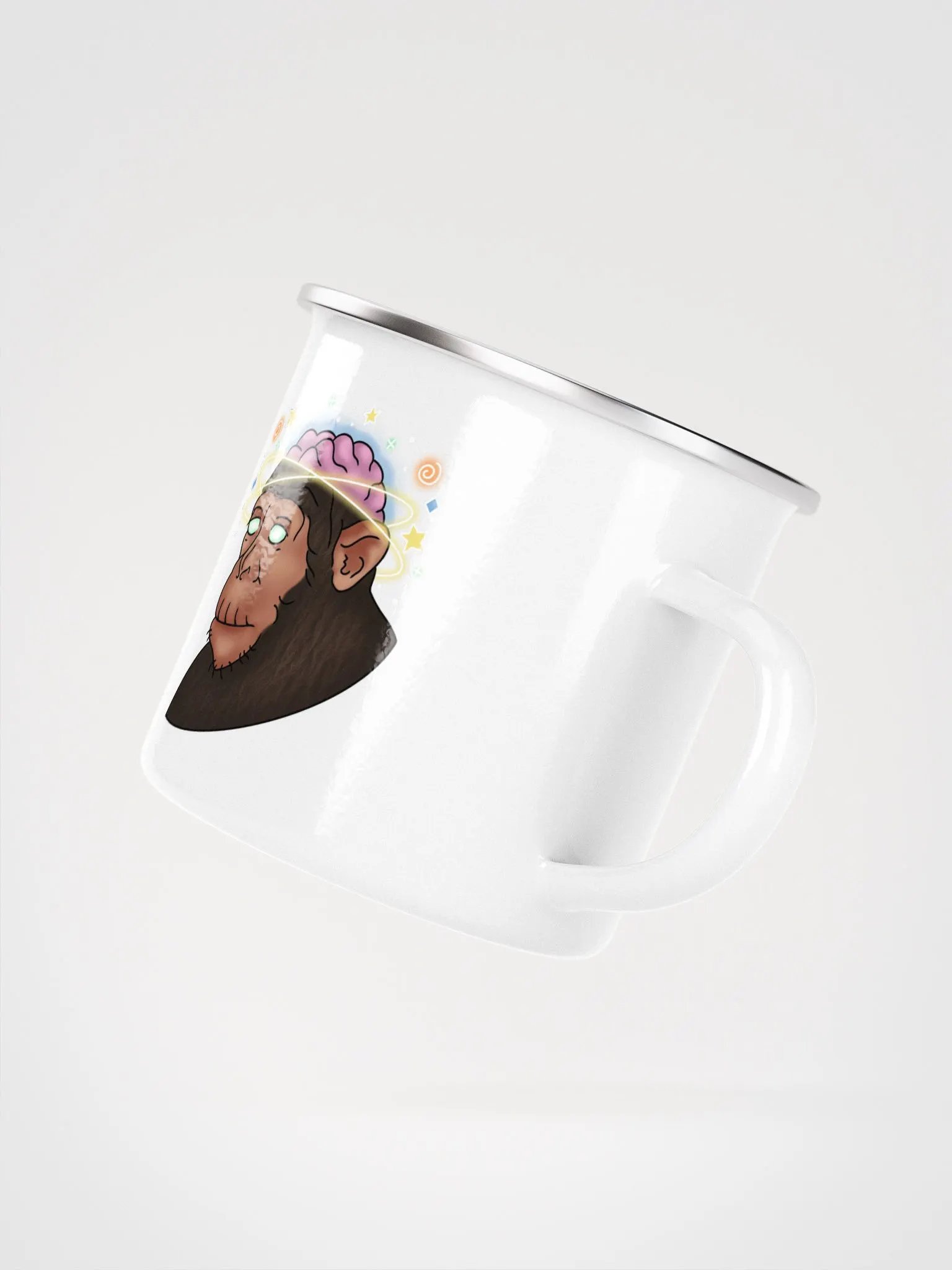 Half A Brain Enamel Mug product image (3)
