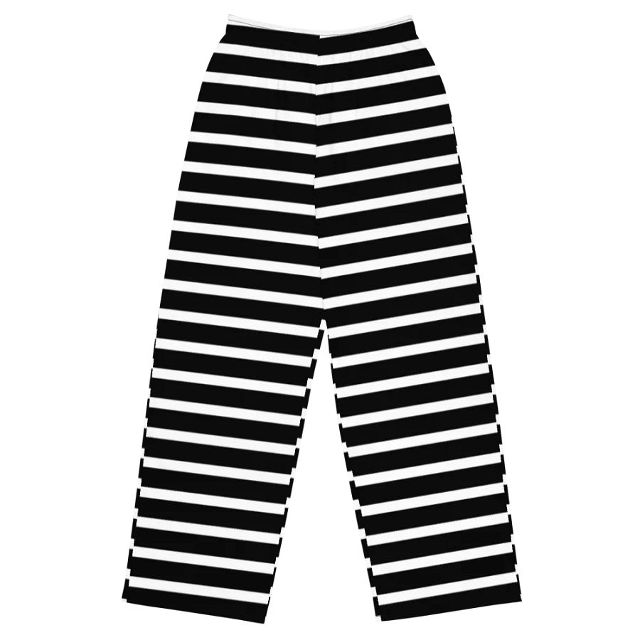 Black & White Stripes Wide-Leg Pants product image (1)