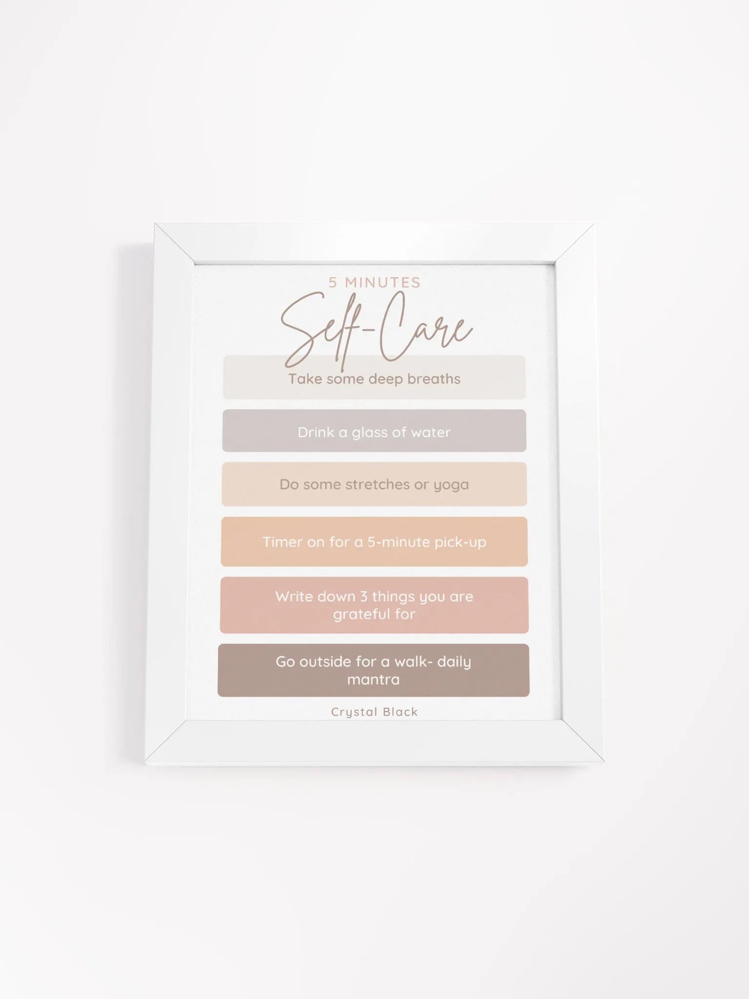 5-Minute Self-Care Routine Poster product image (4)