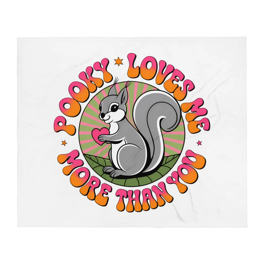 Ultra soft and plushy blanket: Pooky loves me more than you, 70s product image (2)