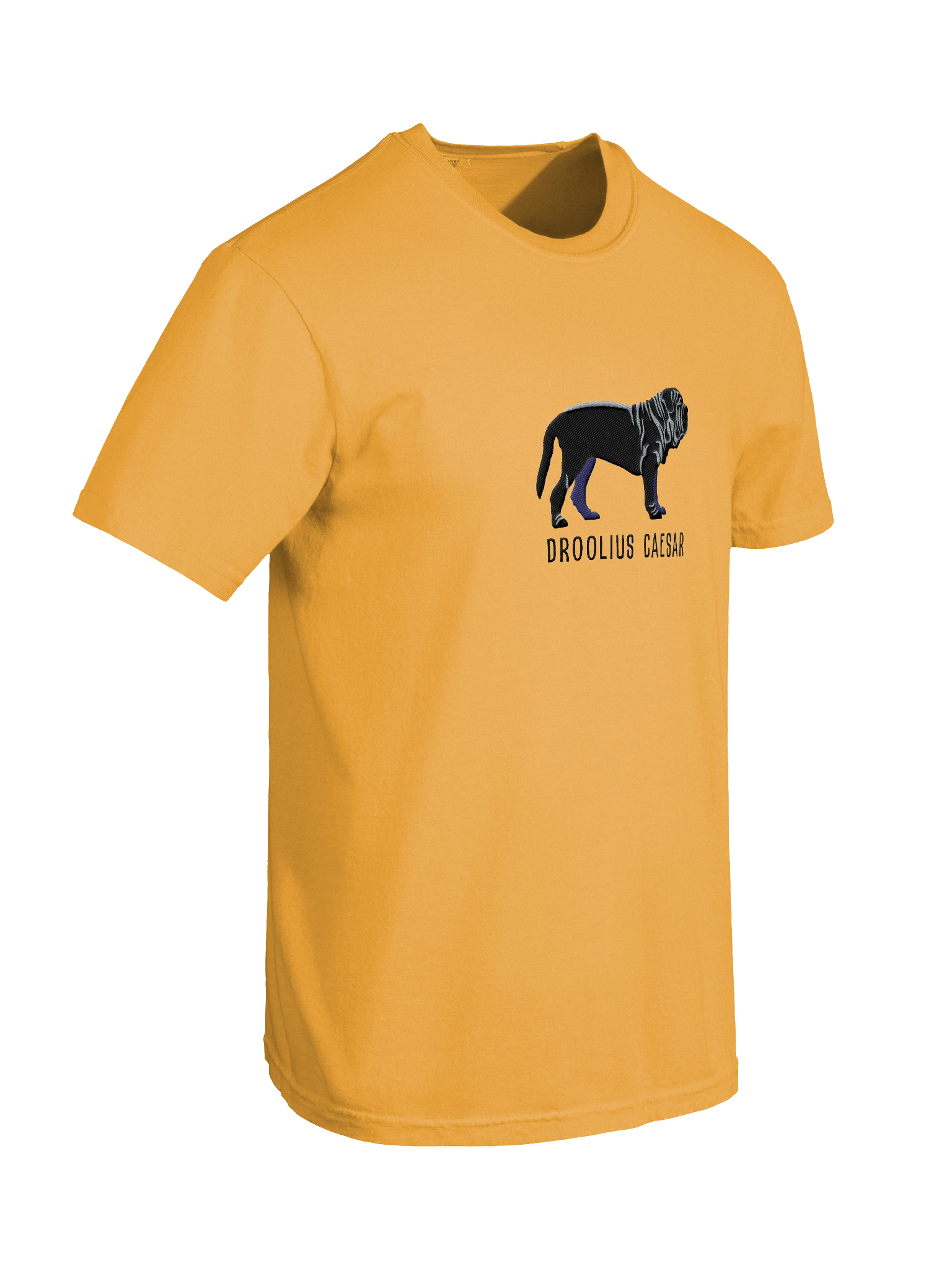 Droolius Caesar T-Shirt(Embroidered) of a Neapolitan Mastiff(Black) product image (28)