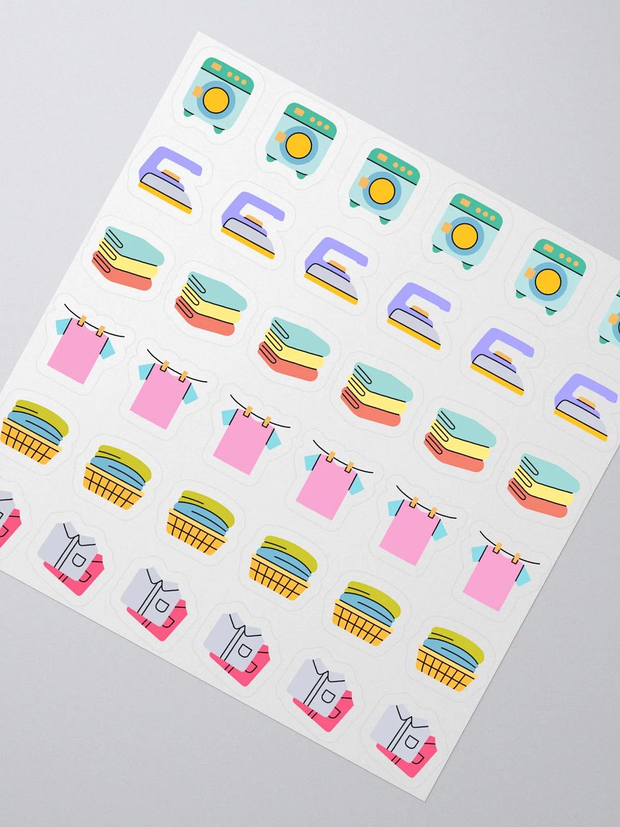 Laundry Stickers – Hand-Drawn, Functional Planner Stickers for Bullet Journals, Habit Tracking, and Household Organization product image (3)