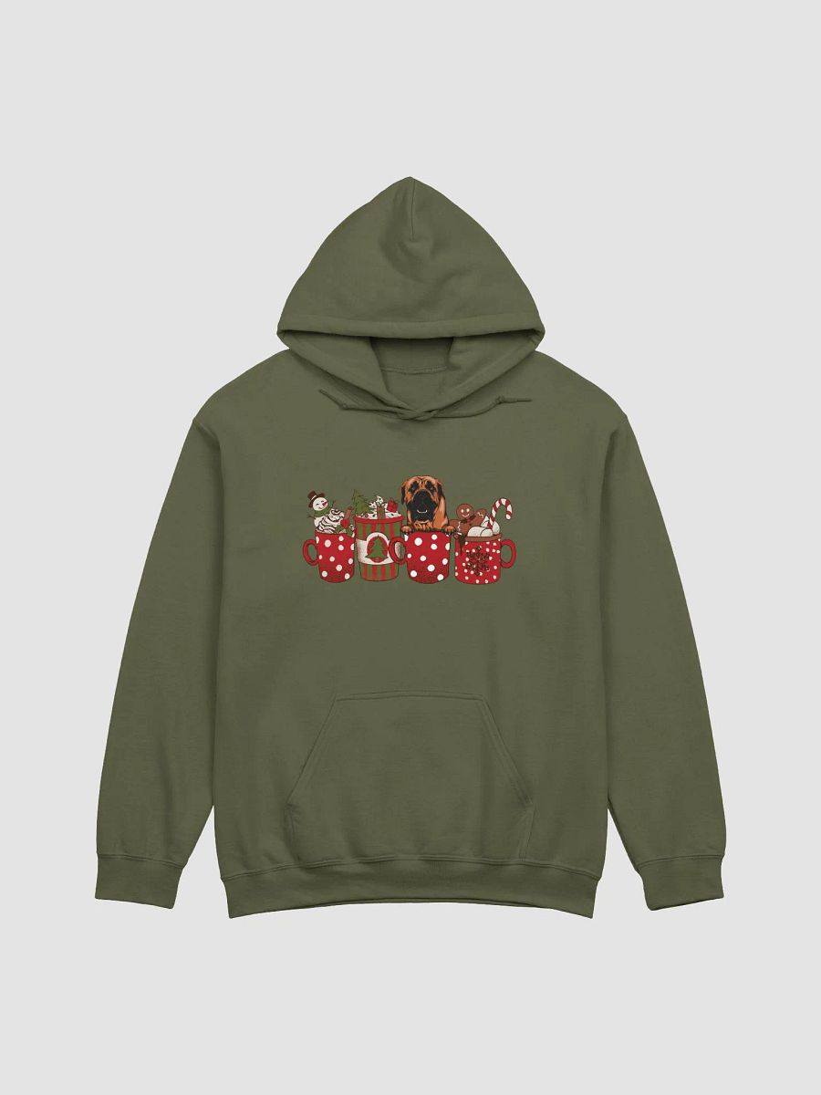 Cute Boerboel in a Christmas Cup Hooded Sweatshirt | Funny Christmas Pup in a Cup product image (14)