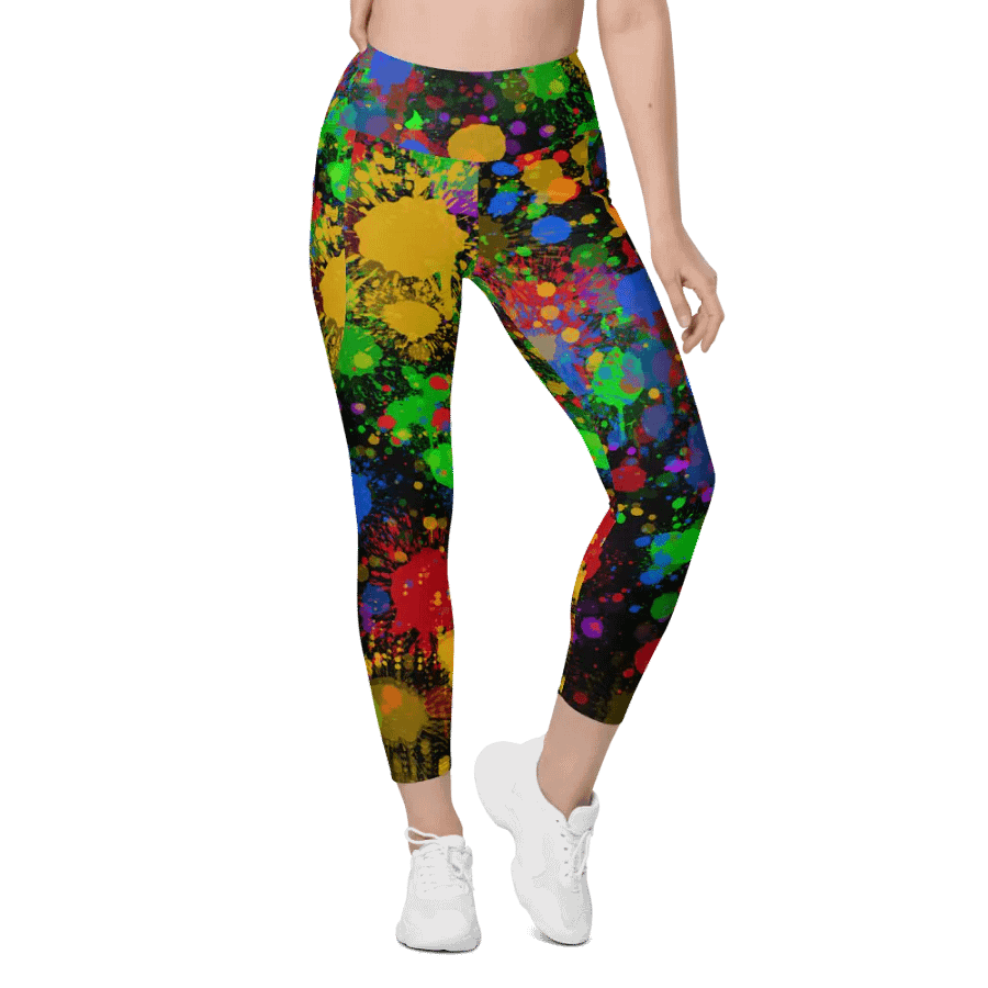 JokersVibe Graffiti Style Leggings with Pockets product image (6)