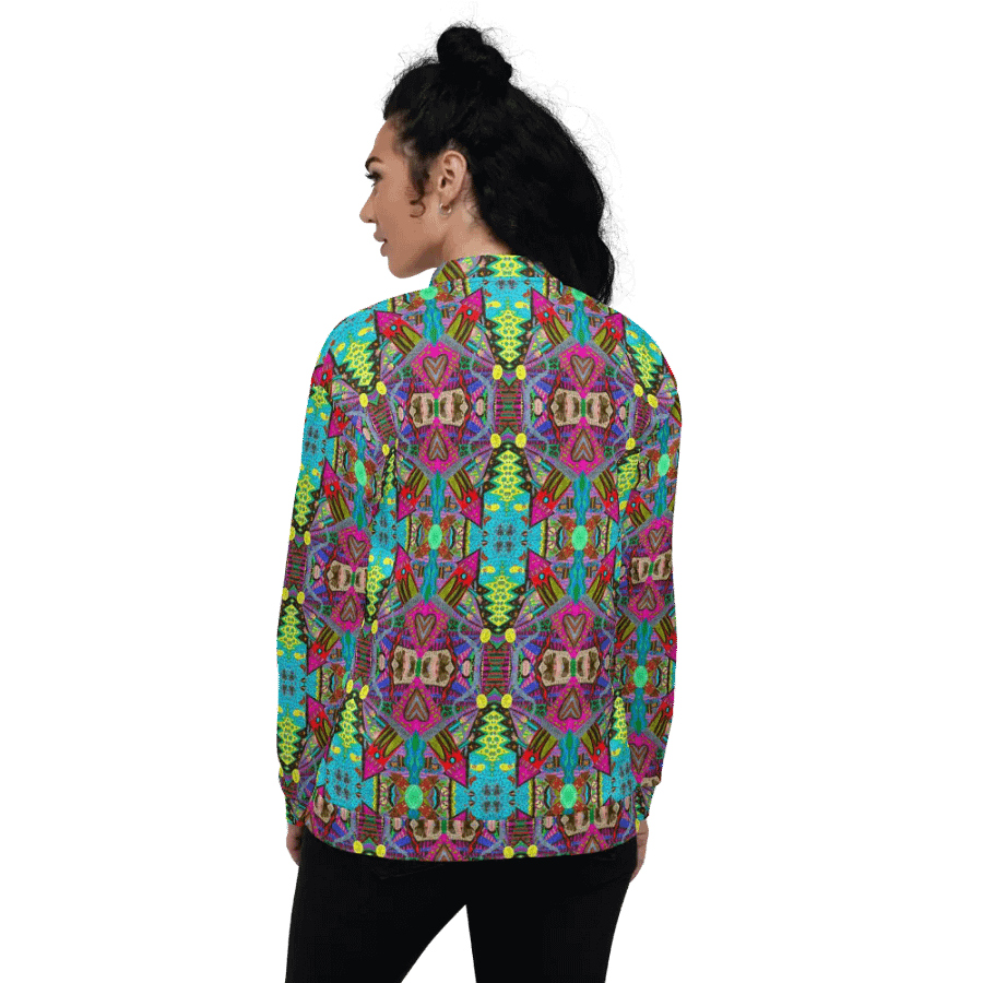 Abstract Tower Moment Unisex Bomber Jacket product image (9)