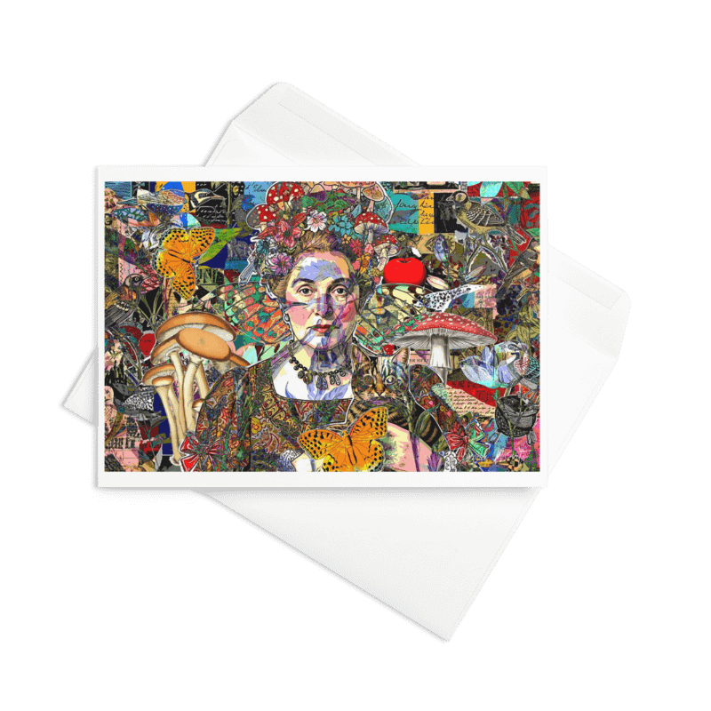 Lady with Cat by Edward Martin Card product image (1)