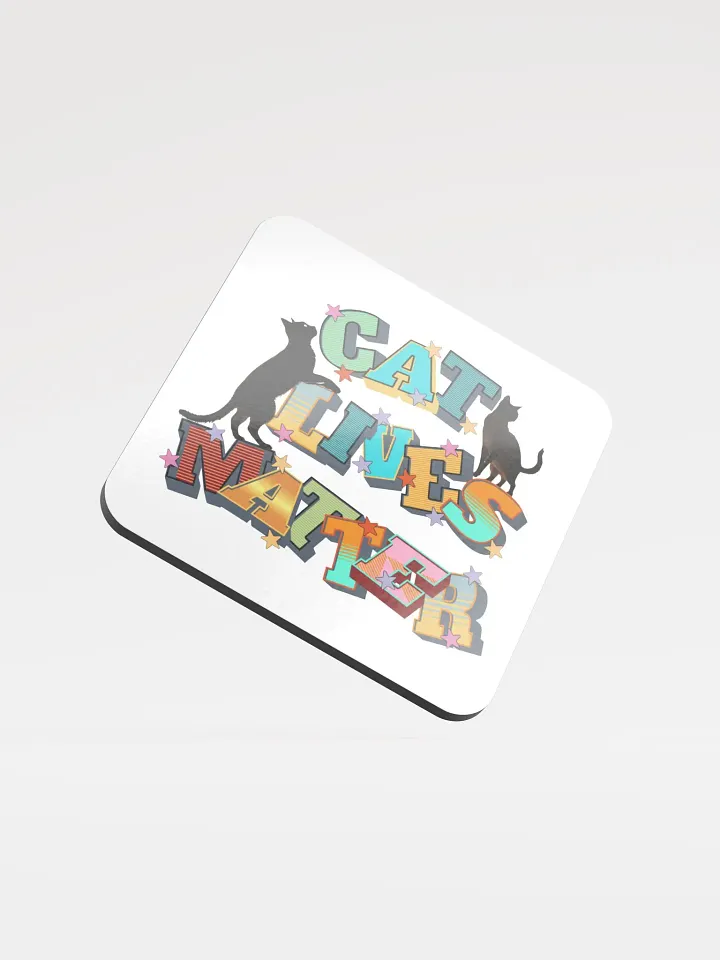 Cat Lives Matter Star-Studded Feline Coaster product image (1)