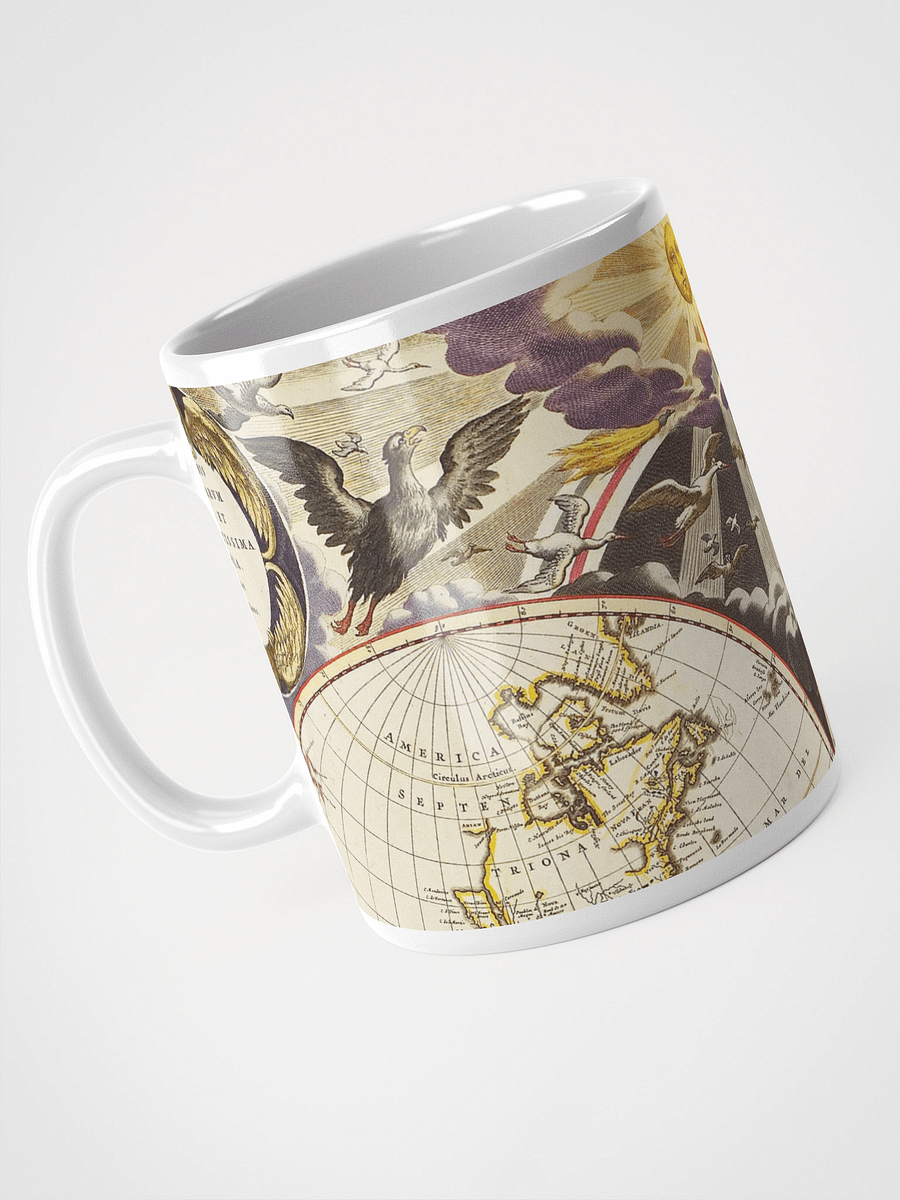 Antique World Map White Glossy Mug product image (3)